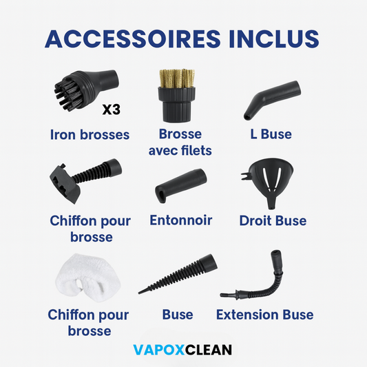 13 Embouts de fixation + kit de nettoyage